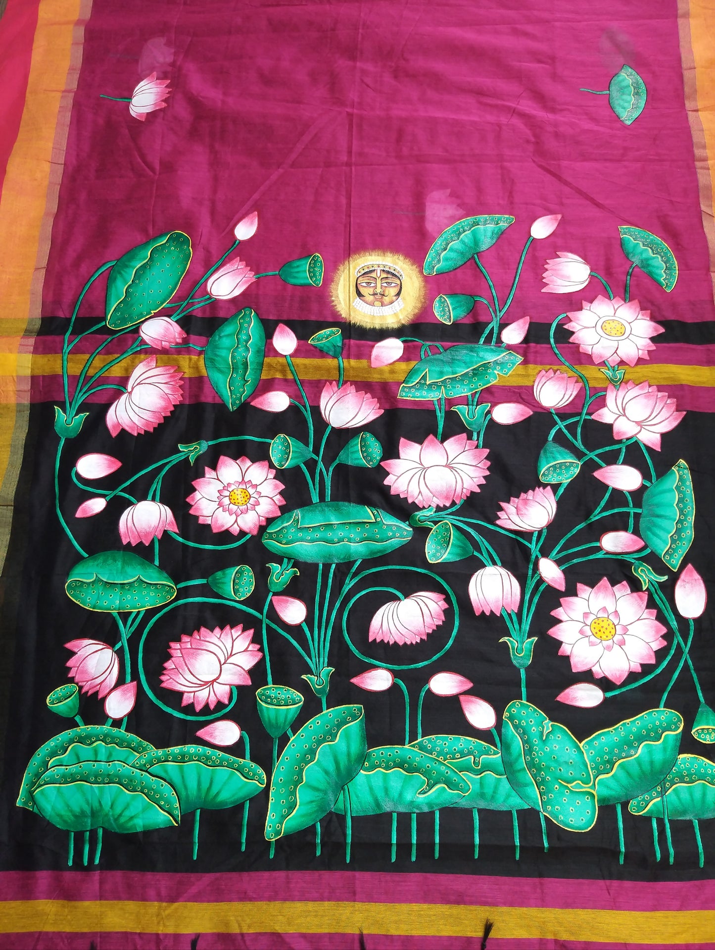 PICHWAI LINEN SAREE