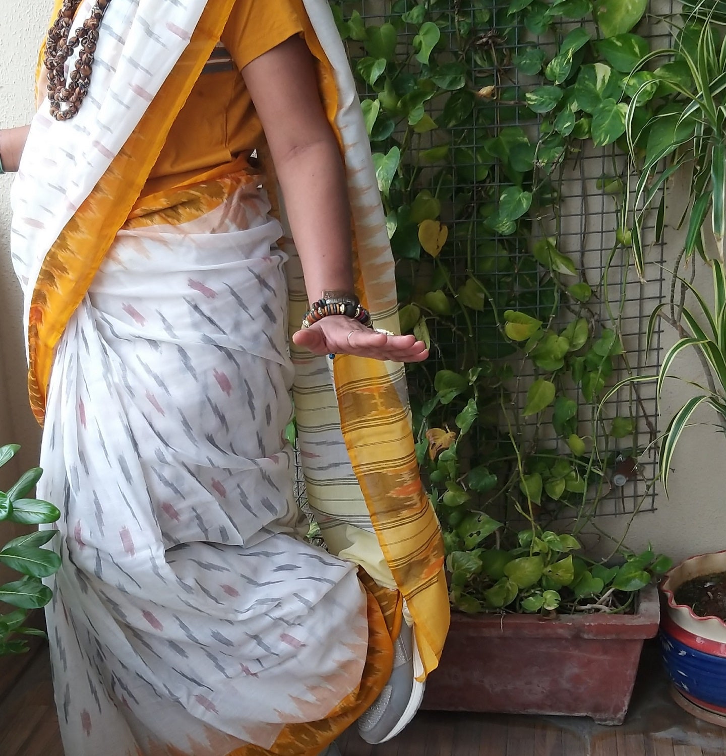 Ikat cotton saree officewear saree