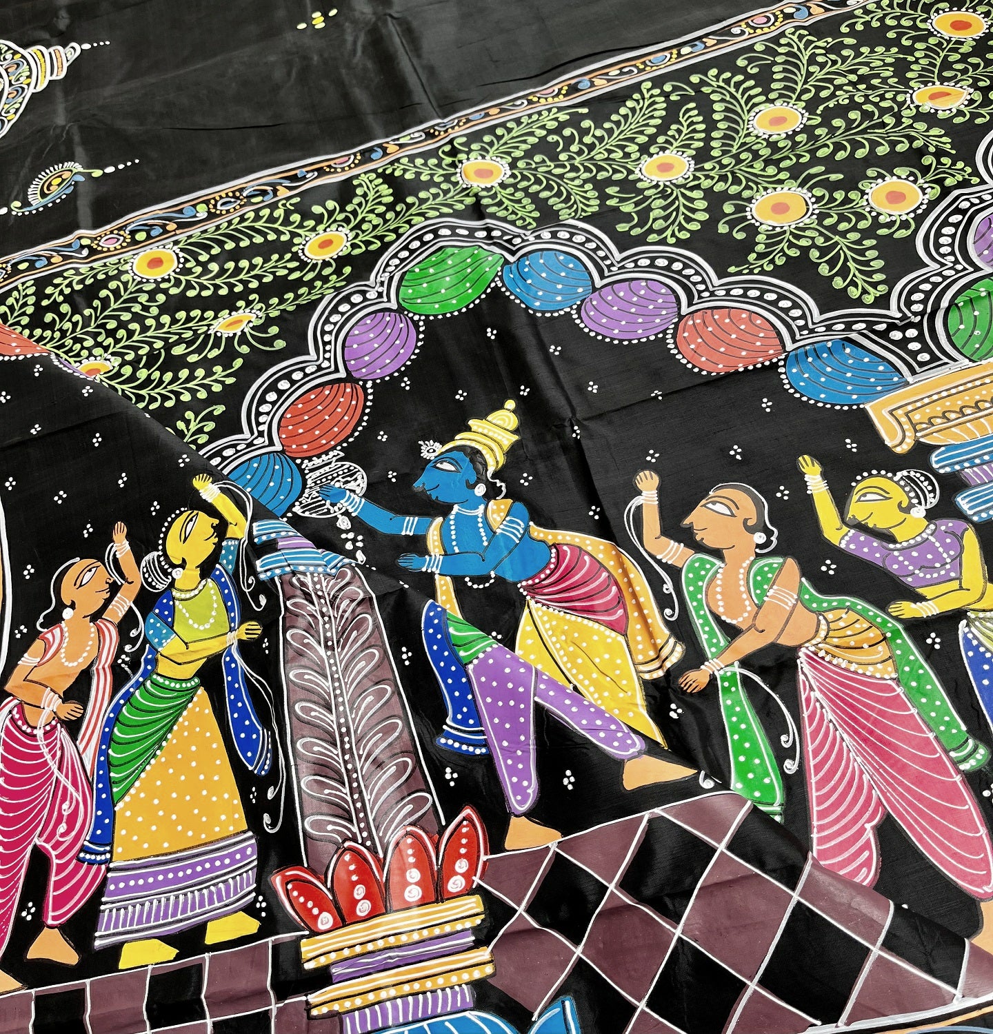 PATTACHITRA HANDPAINTED SAREE