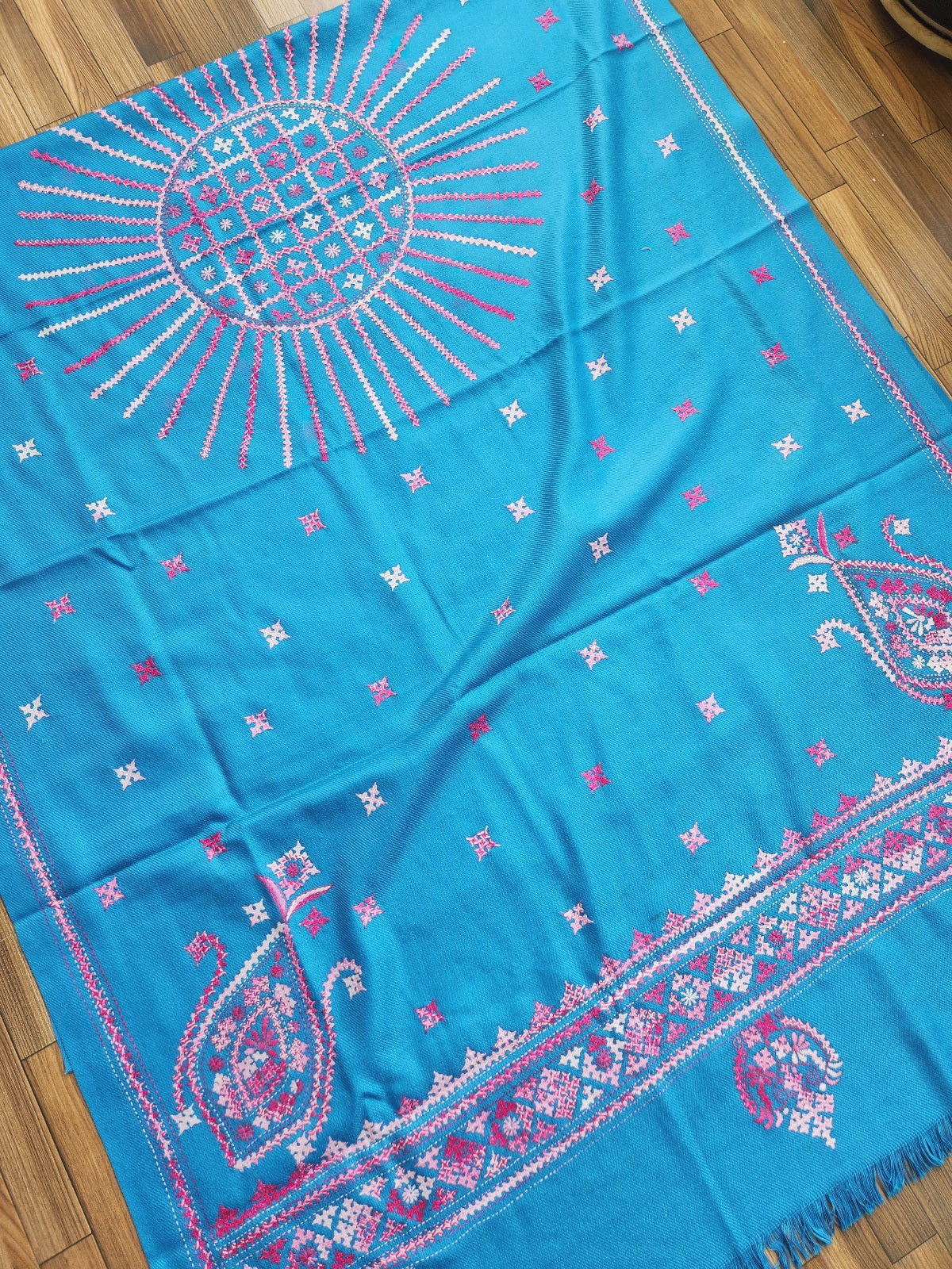 kutchwork woolen shawls handmade gifts Indian gifts handembroidery win…