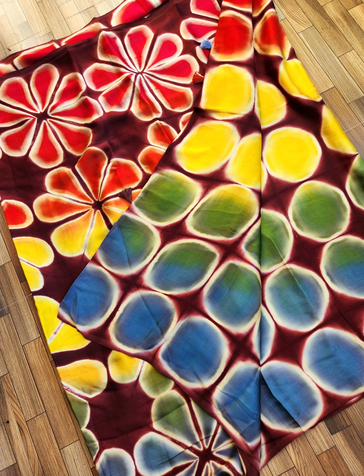 shibori saree silk saree officewear contemporary prints tiendye saree