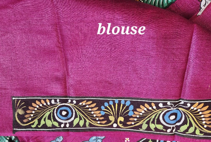 PATTACHITRA HANDPAINTED SAREE