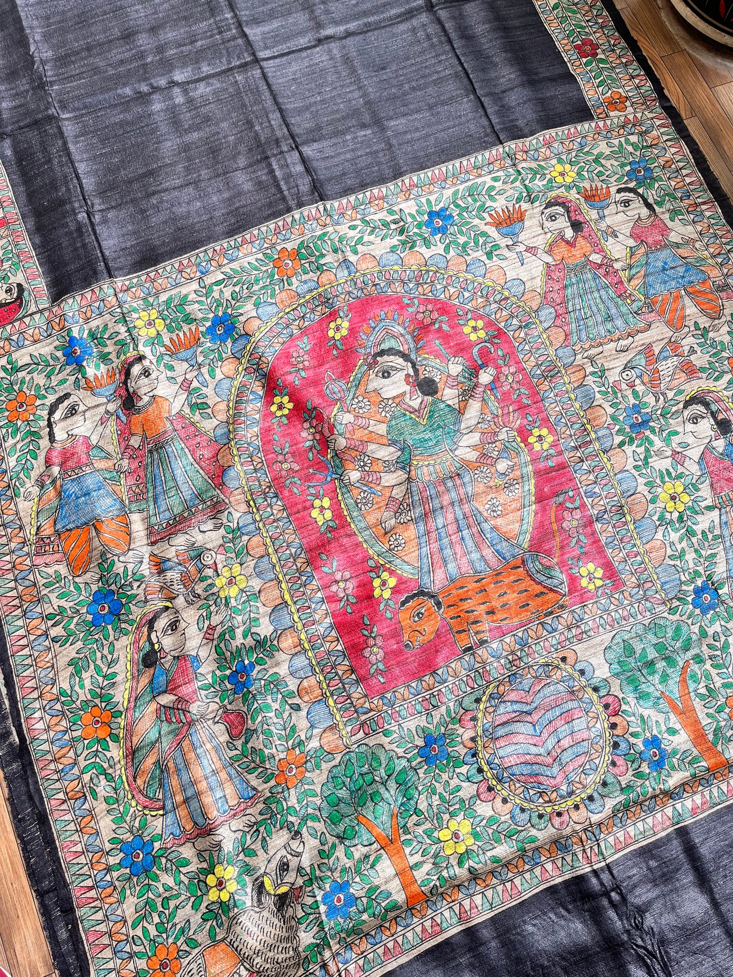 pujo saree durga saree madhubani saree black saree durga puja shopping