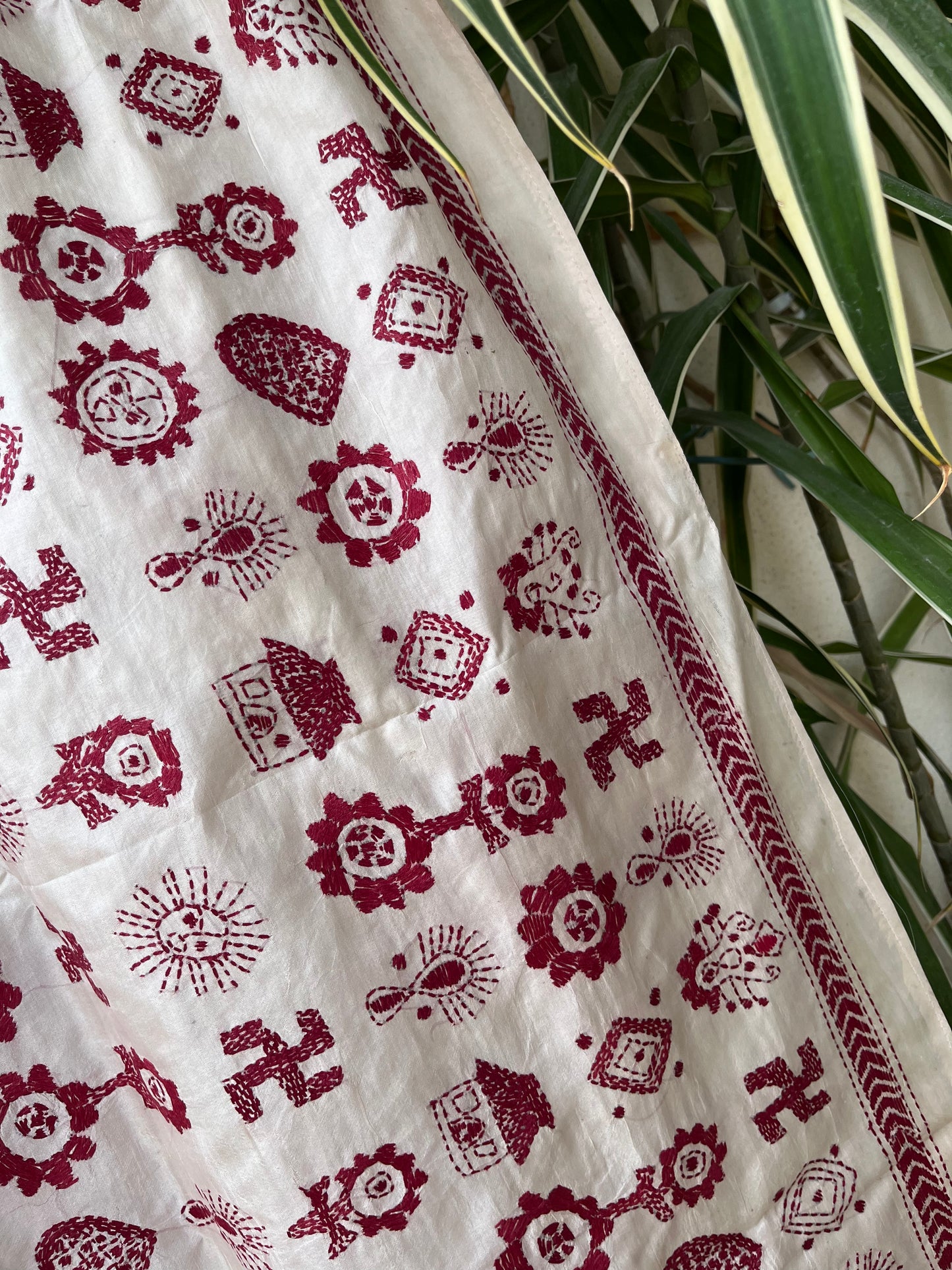 HAND EMBROIDERY STOLE WARLI warlistole stoles stole silkstole gifts indian