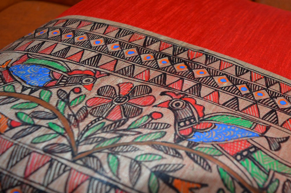 HANDPAINTED CUSHION COVER