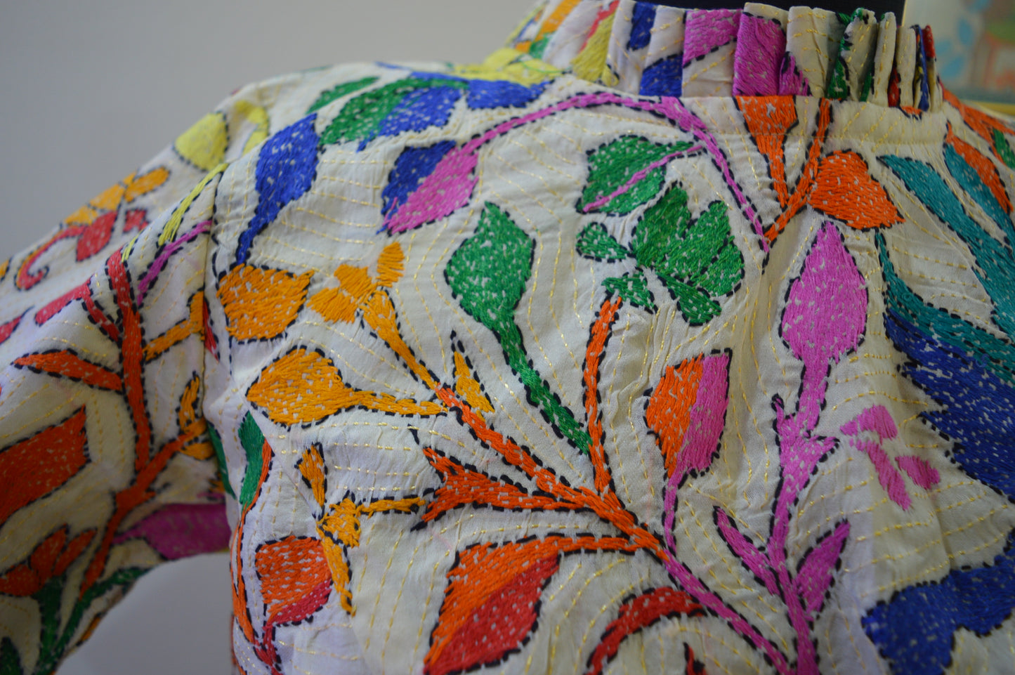 STITCHED KANTHA DESIGNER BLOUSE