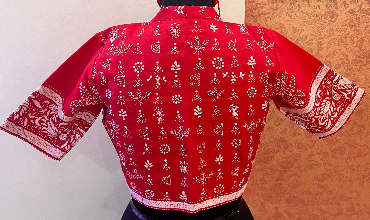 STITCHED KANTHA DESIGNER BLOUSE