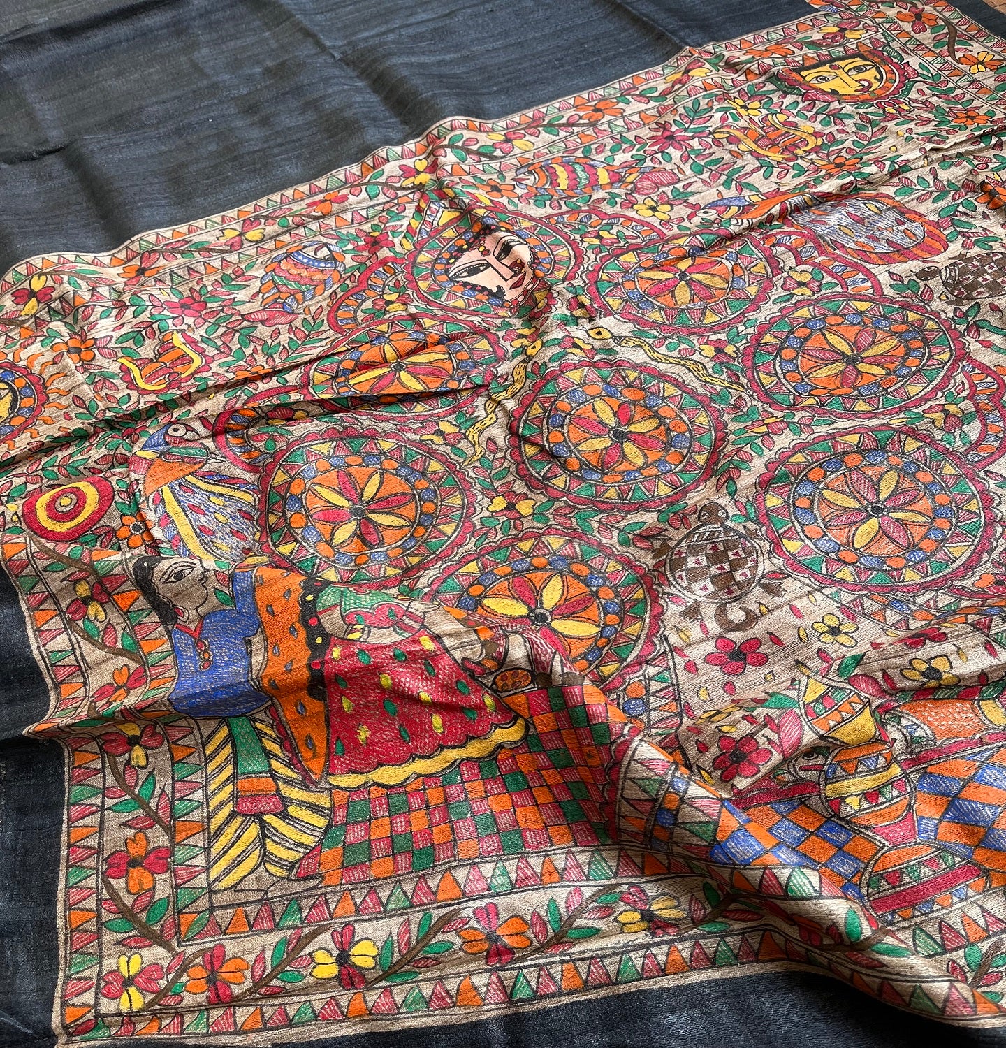 madhubani saree kohbar saree black saree