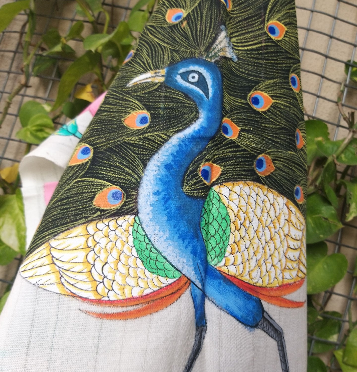 PICHWAI HANDPAINTED DUPATTA