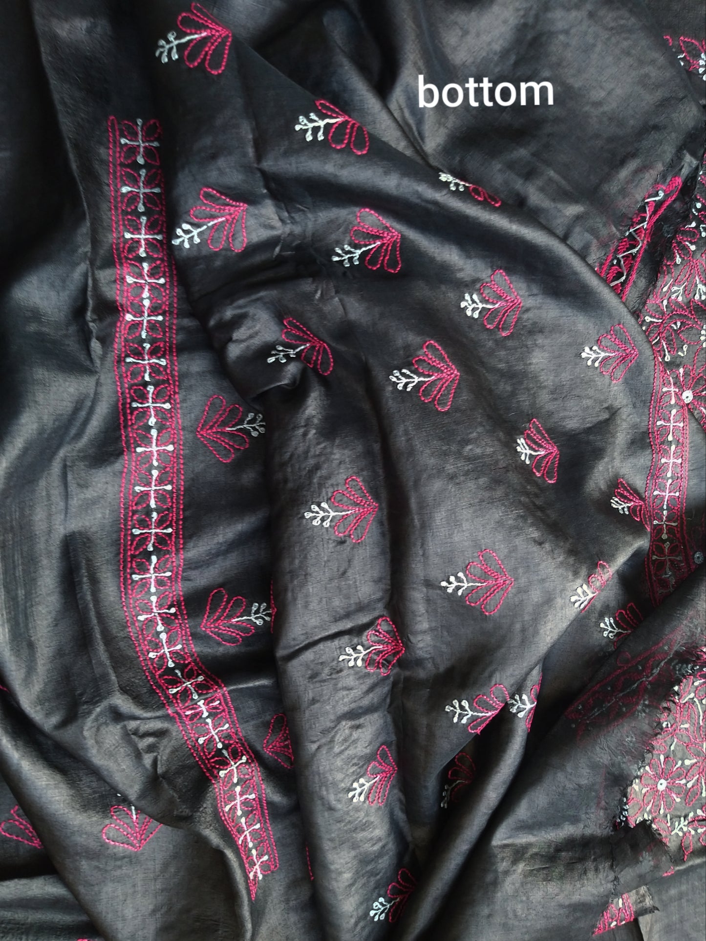 Chikankari Silk Suit Piece