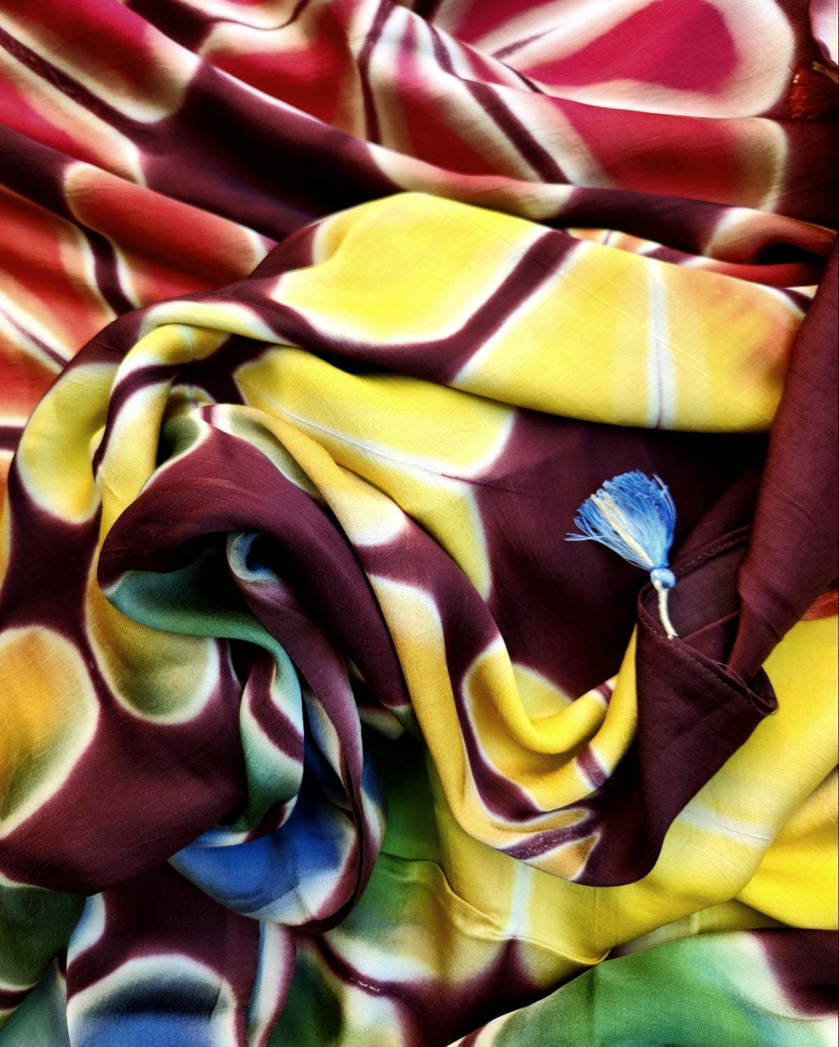 shibori saree silk saree officewear contemporary prints tiendye saree