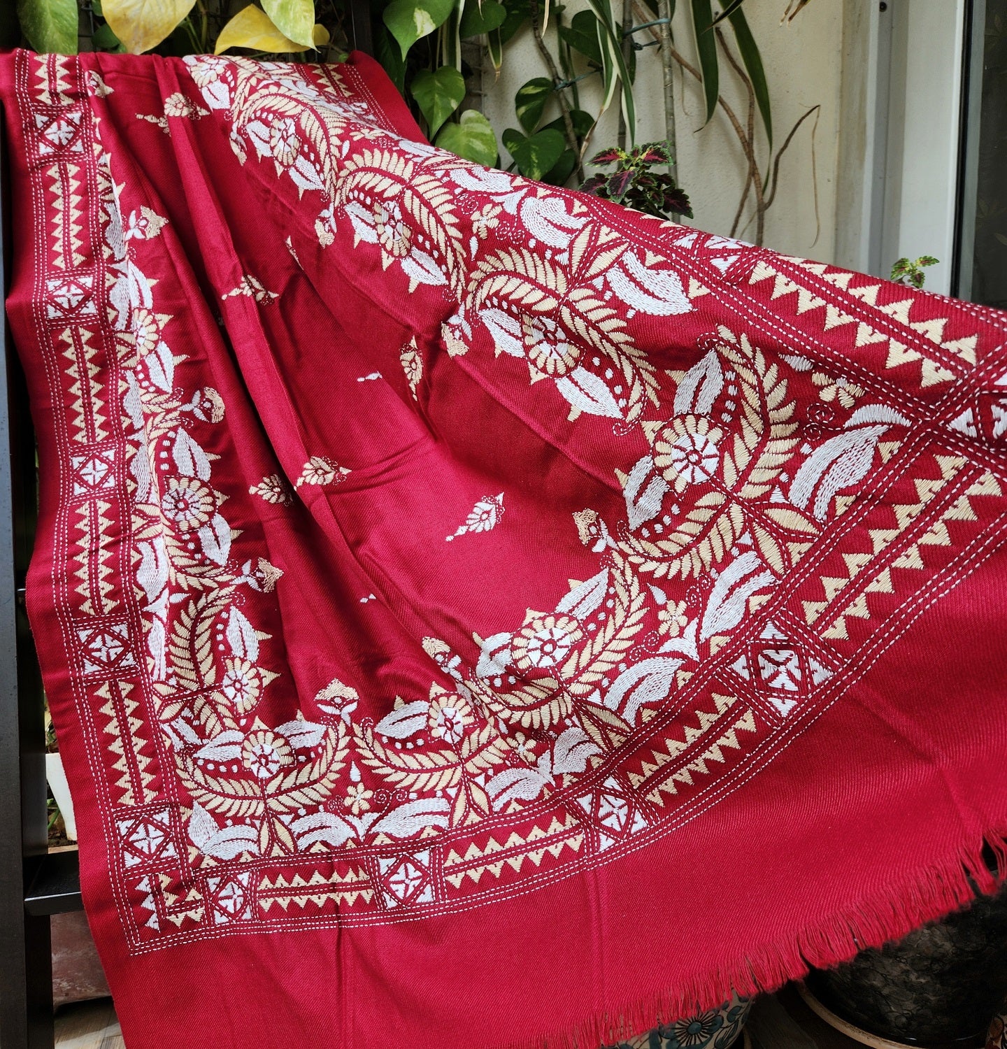 KANTHA WOOLEN SHAWL