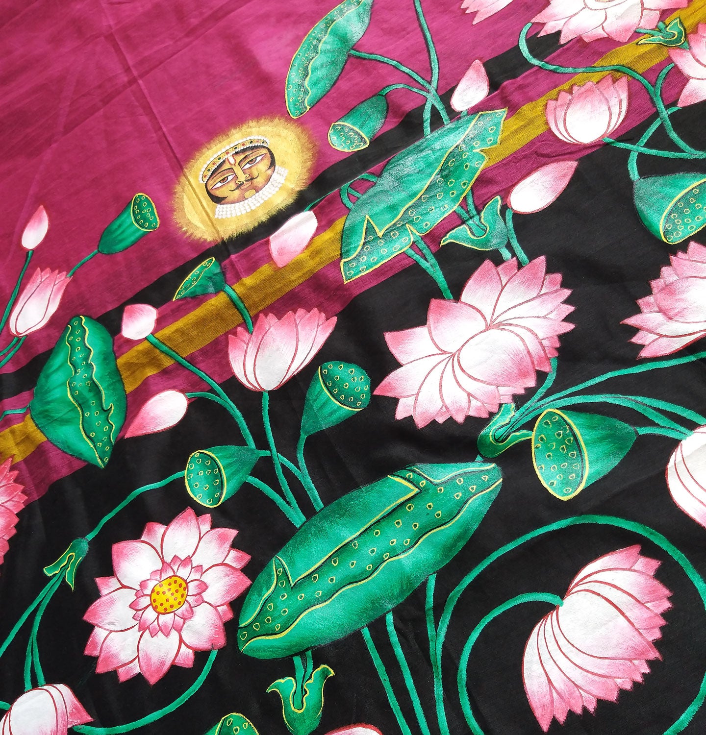 PICHWAI LINEN SAREE