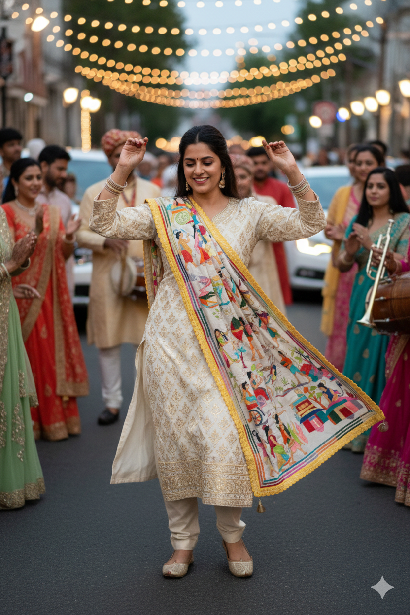 DESIGNER RAMAYANA KANTHA DUPATTA