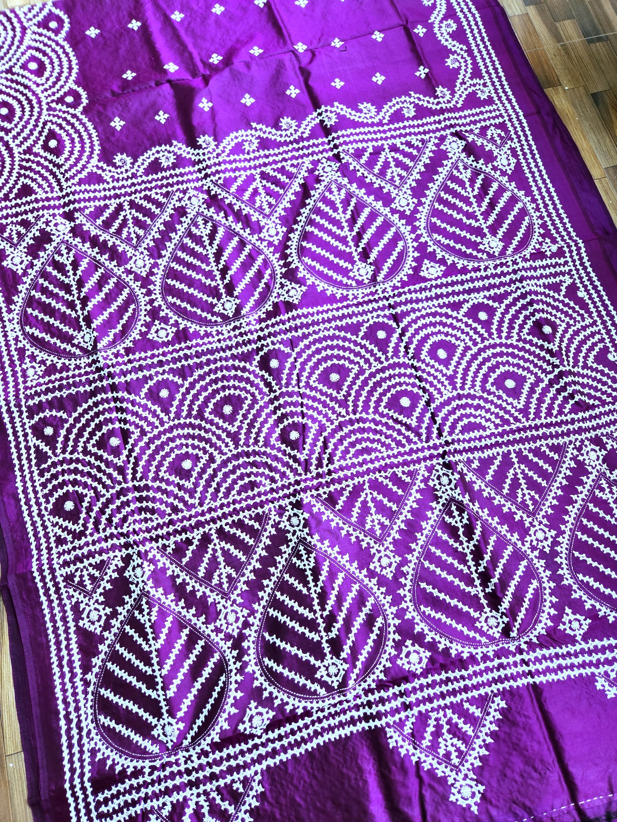Purplesaree handmade kutchworksaree kutchibhara