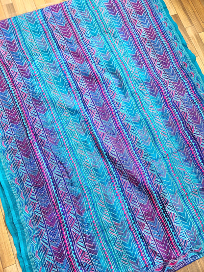 kantha dupatta blue dupatta