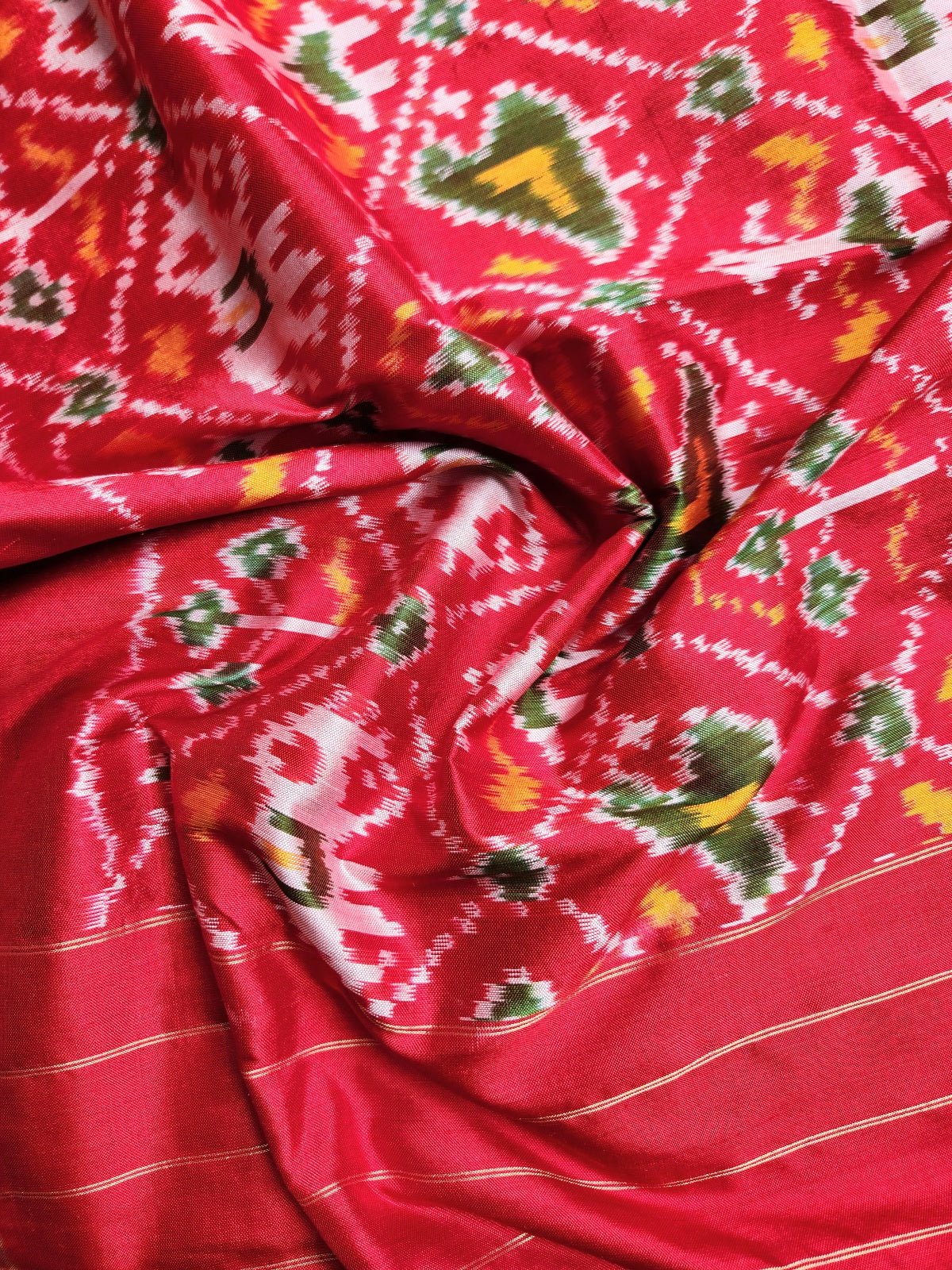 Patola Silk DupattaRed dupatta Handloom Indian gifts Wedding Shopping  ikat dupatta