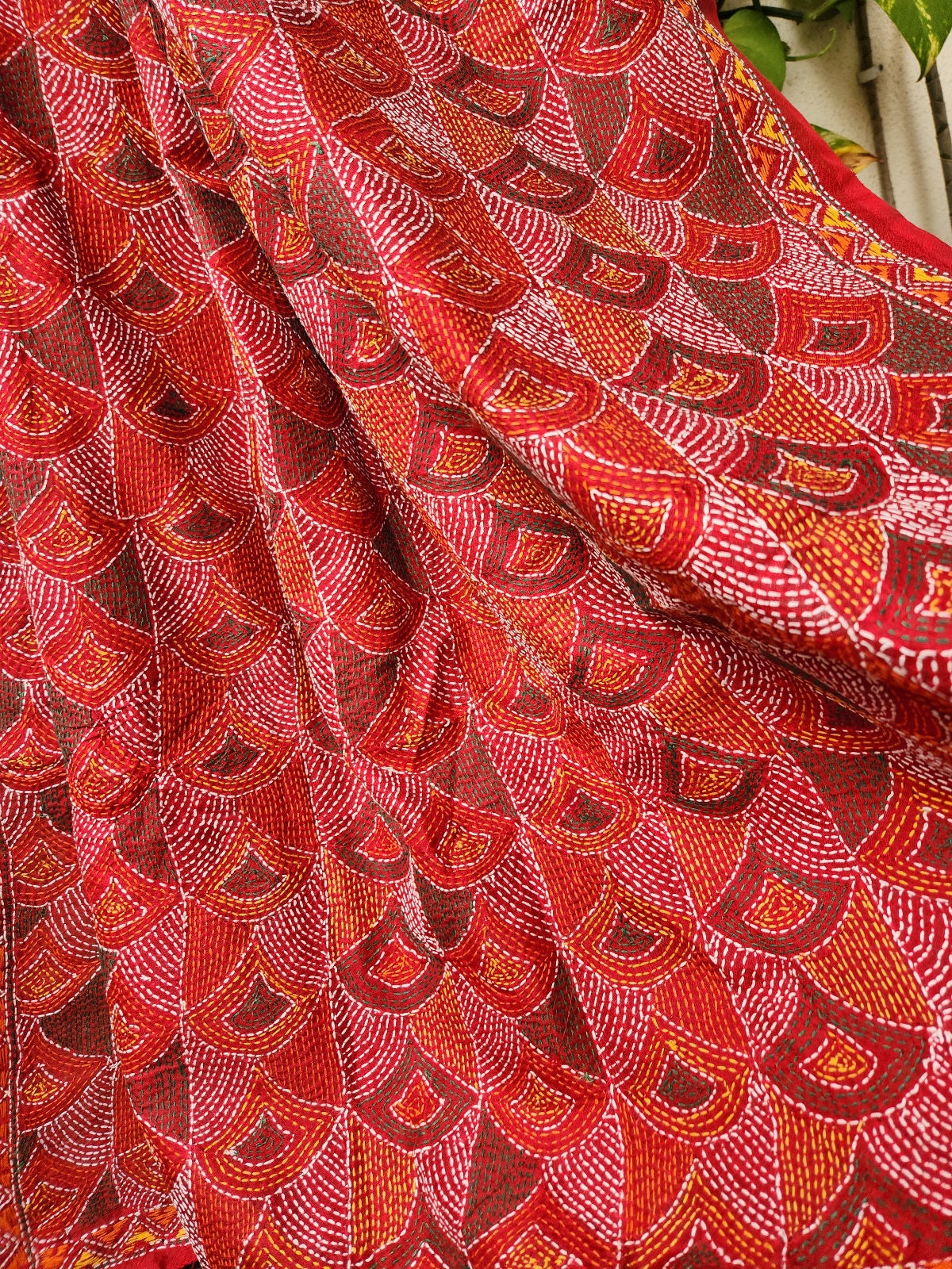 kanthadupatta kantha Red dupatta dupattas kantha dupatta