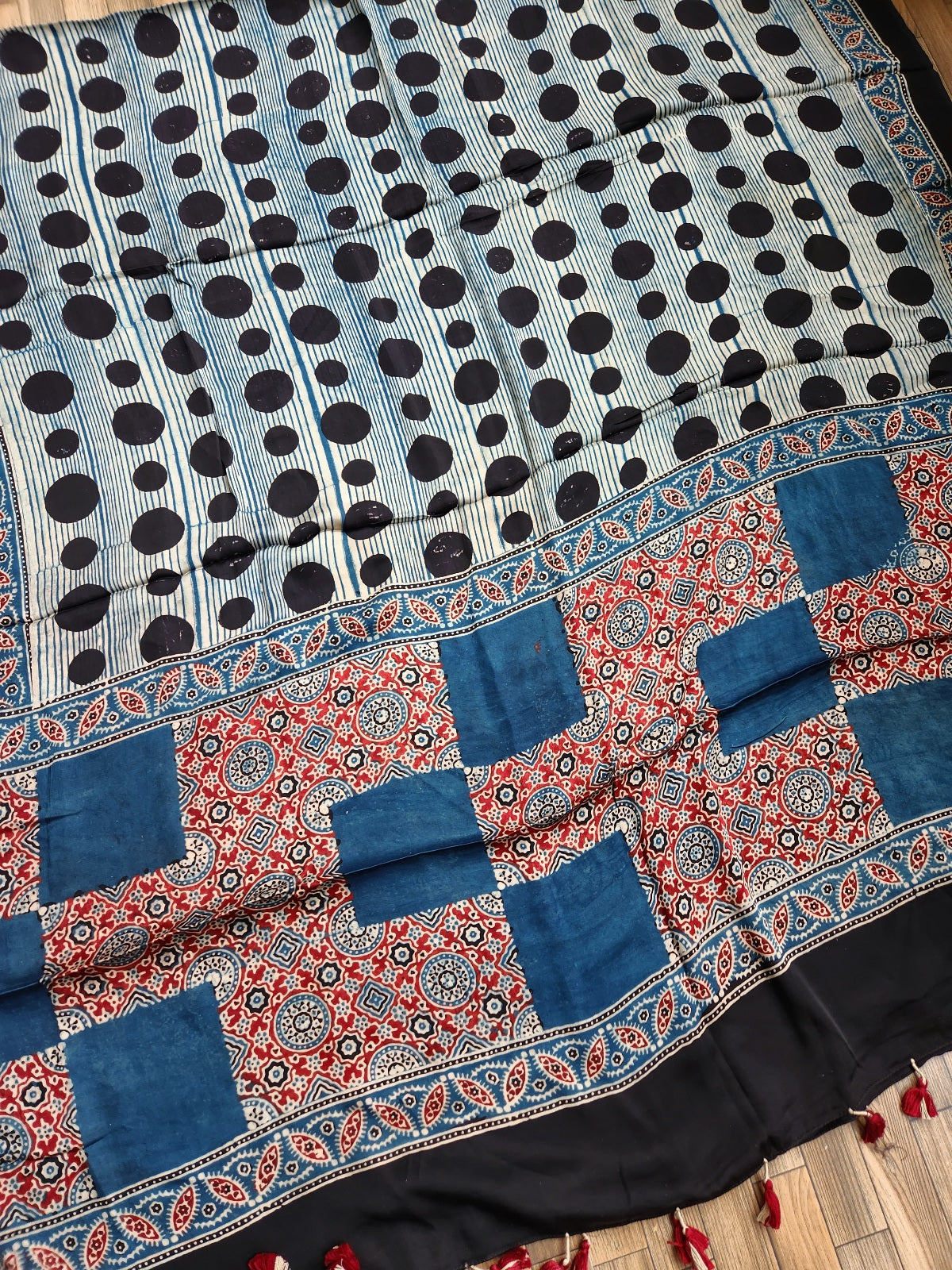 AJRAKH SILK DUPATTA