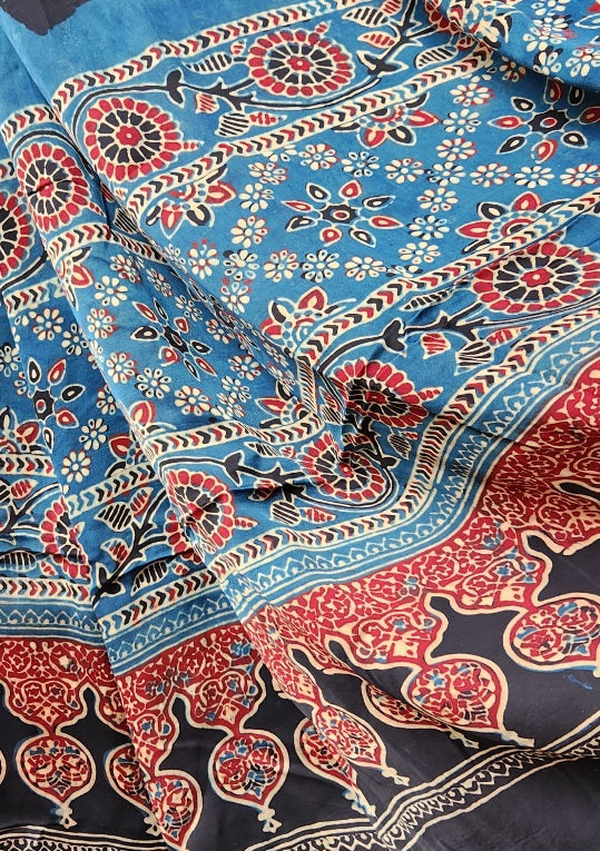 AJRAKH SILK DUPATTA