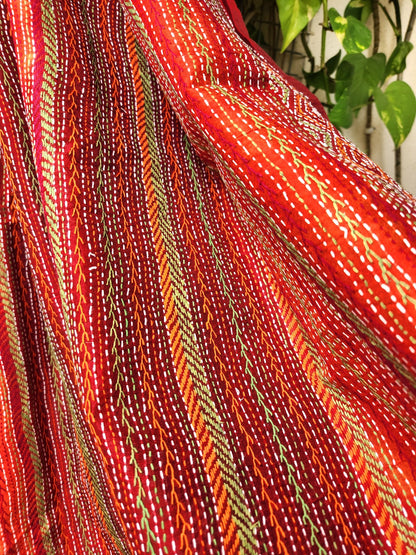 kanthadupatta red dupatta haldi look