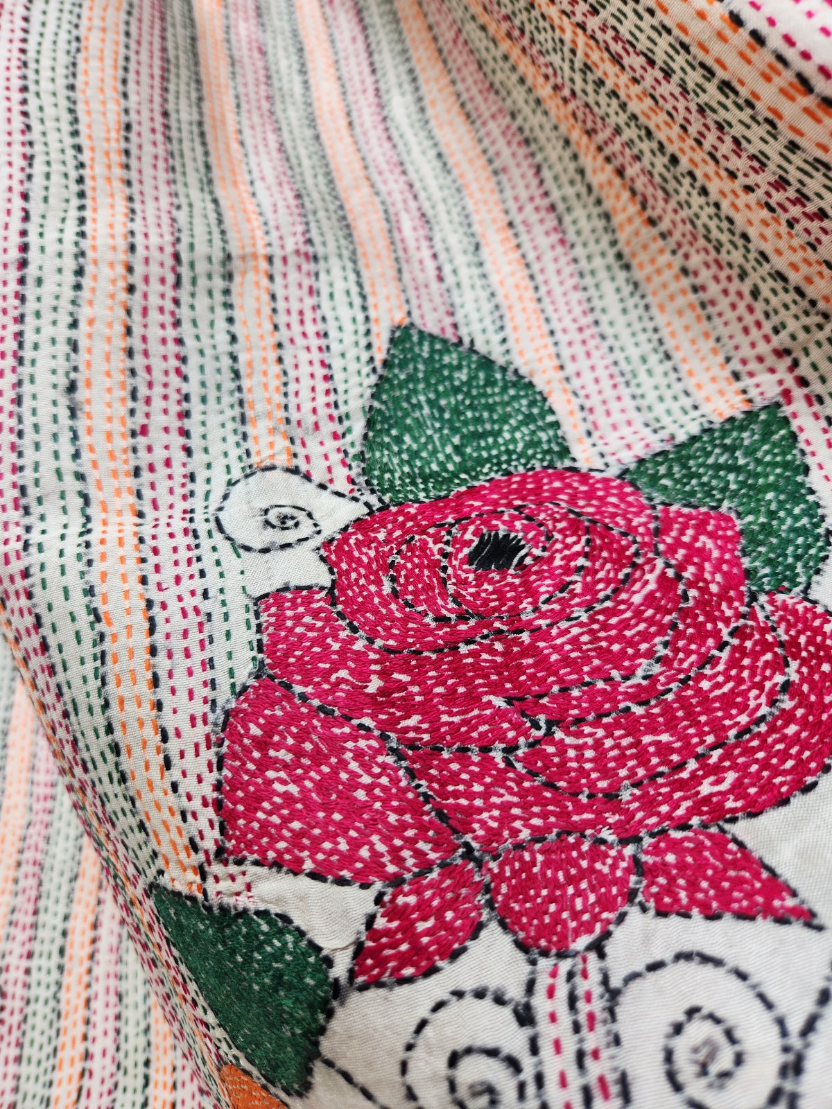 kantha dupatta roses dupatta