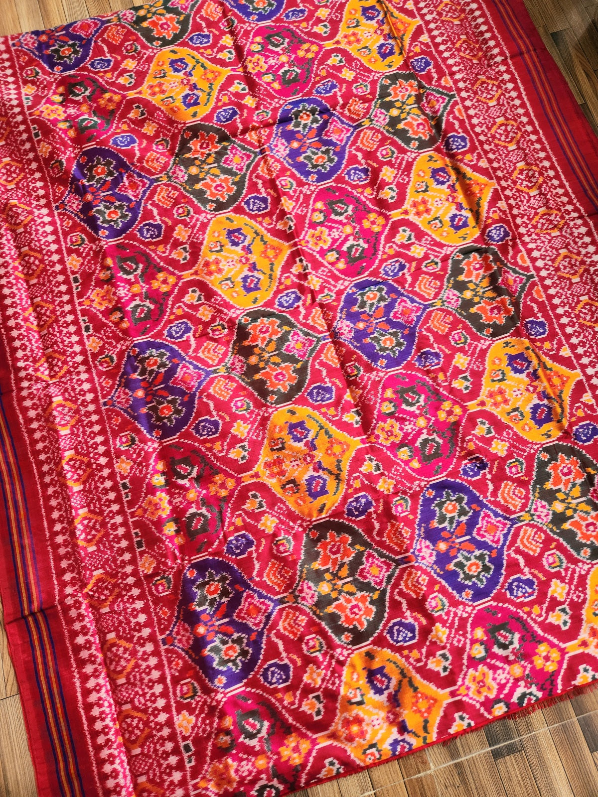 IKAT PATOLA SILK SAREE - COLOR RIOT