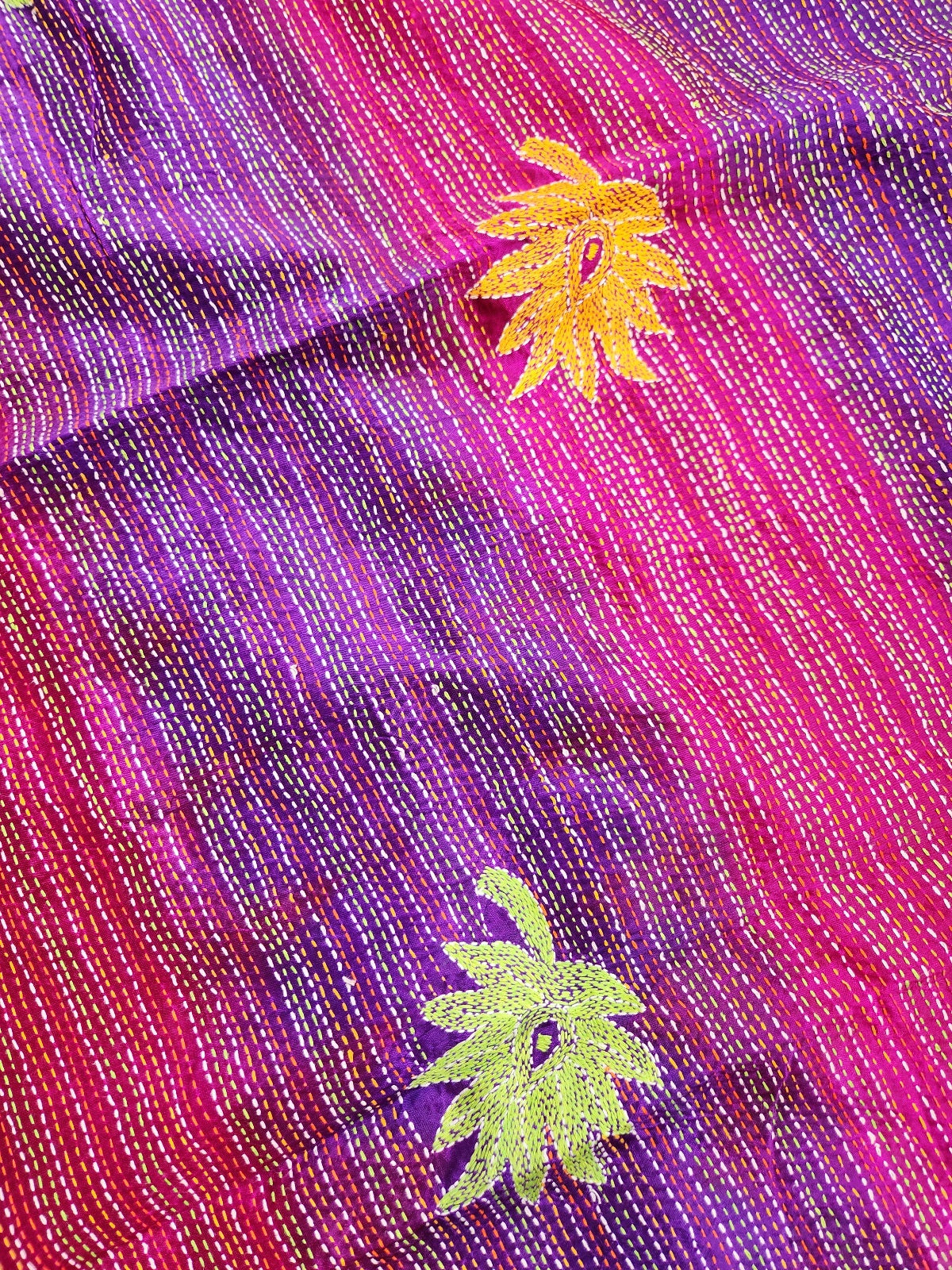 kantha dupatta red dupatta orange dupatta magenta wedding shopping