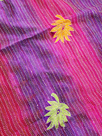kantha dupatta red dupatta orange dupatta magenta wedding shopping