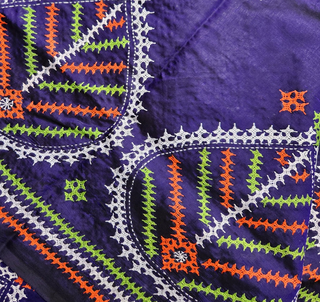 KUTCHWORK SILK SAREE