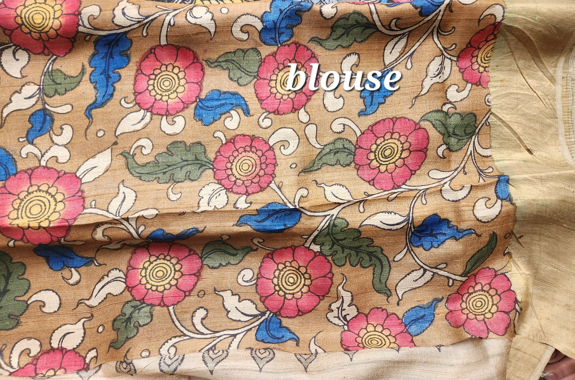 Pen kalamkari kalamkari sarees tussar silk kalahasti saree wedding saree