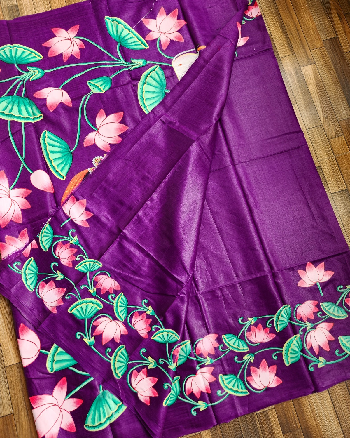 sreenathji saree pichwai saree wedding shopping sarees Purple saree