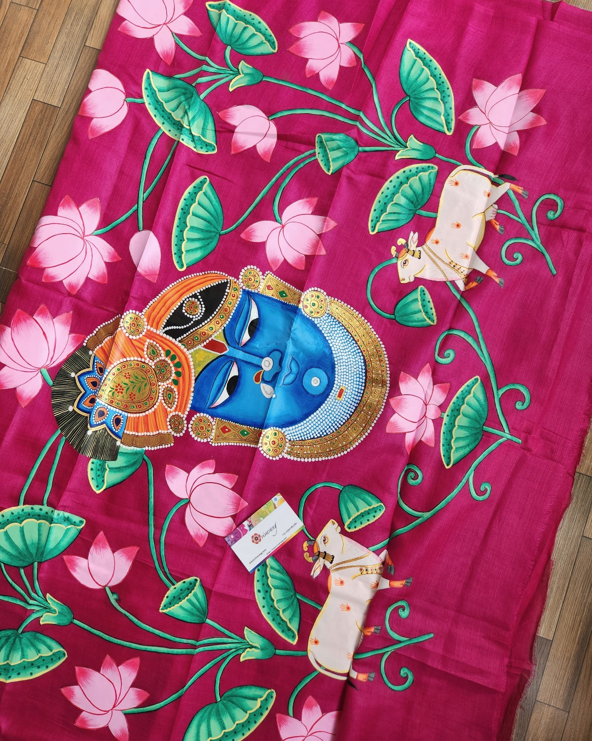 sreenathji saree pichwai saree wedding shopping sarees Pink saree