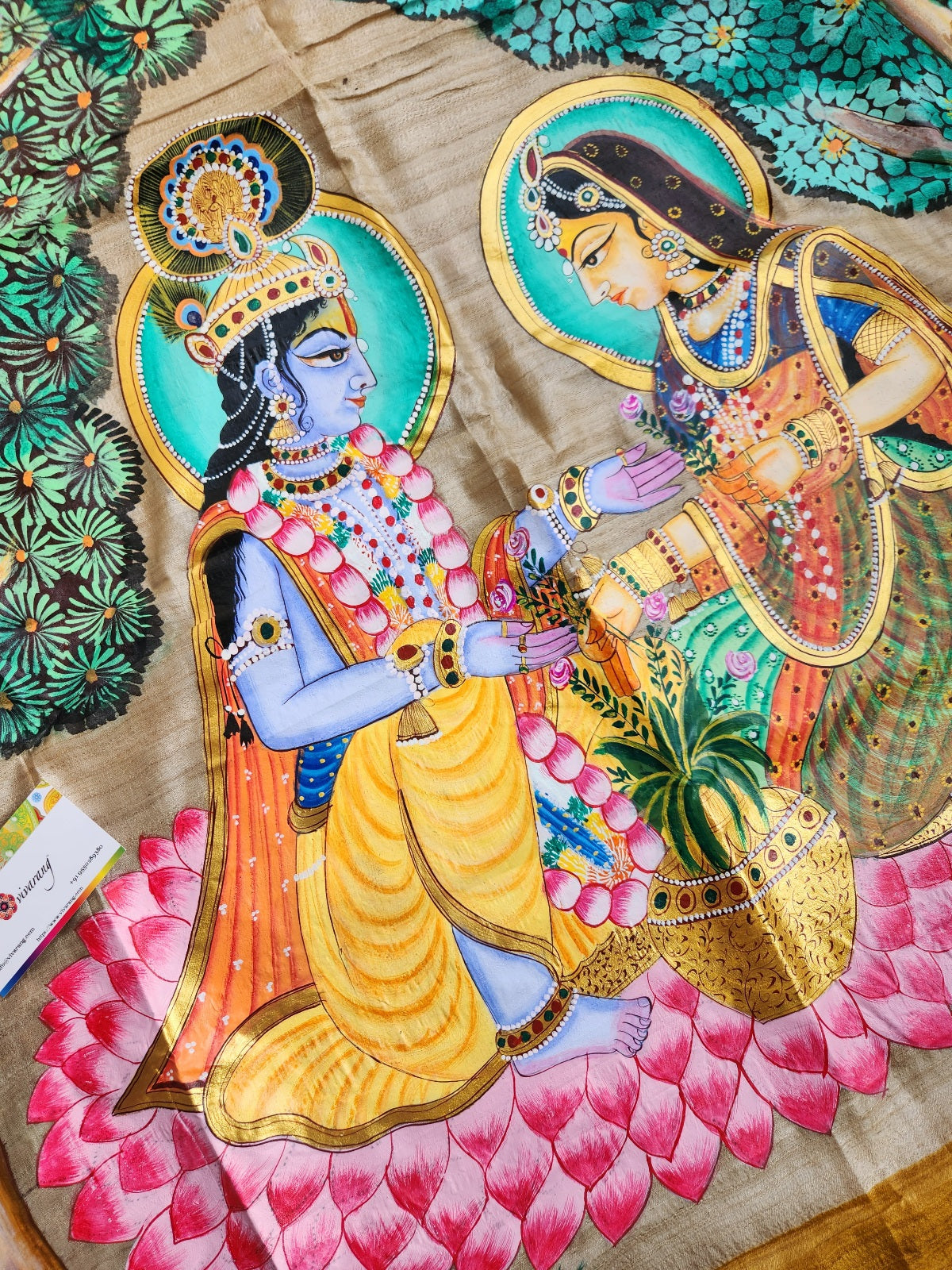 Pichwai saree yellow saree sareesonline festival shopping wedding shopping haldi outfit haldilook