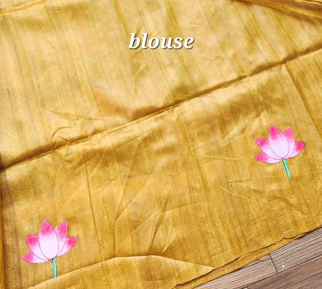 PICHWAI HANDPAINTED SAREE