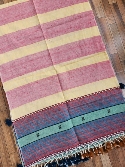 Ikat kurti piece bhujodi handloom SICO Officewear gift ideas handmade handloom office wear dress material Red 