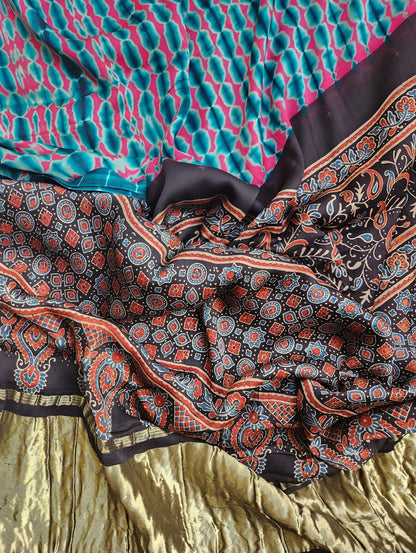 SHIBORI AJRAKH SAREE