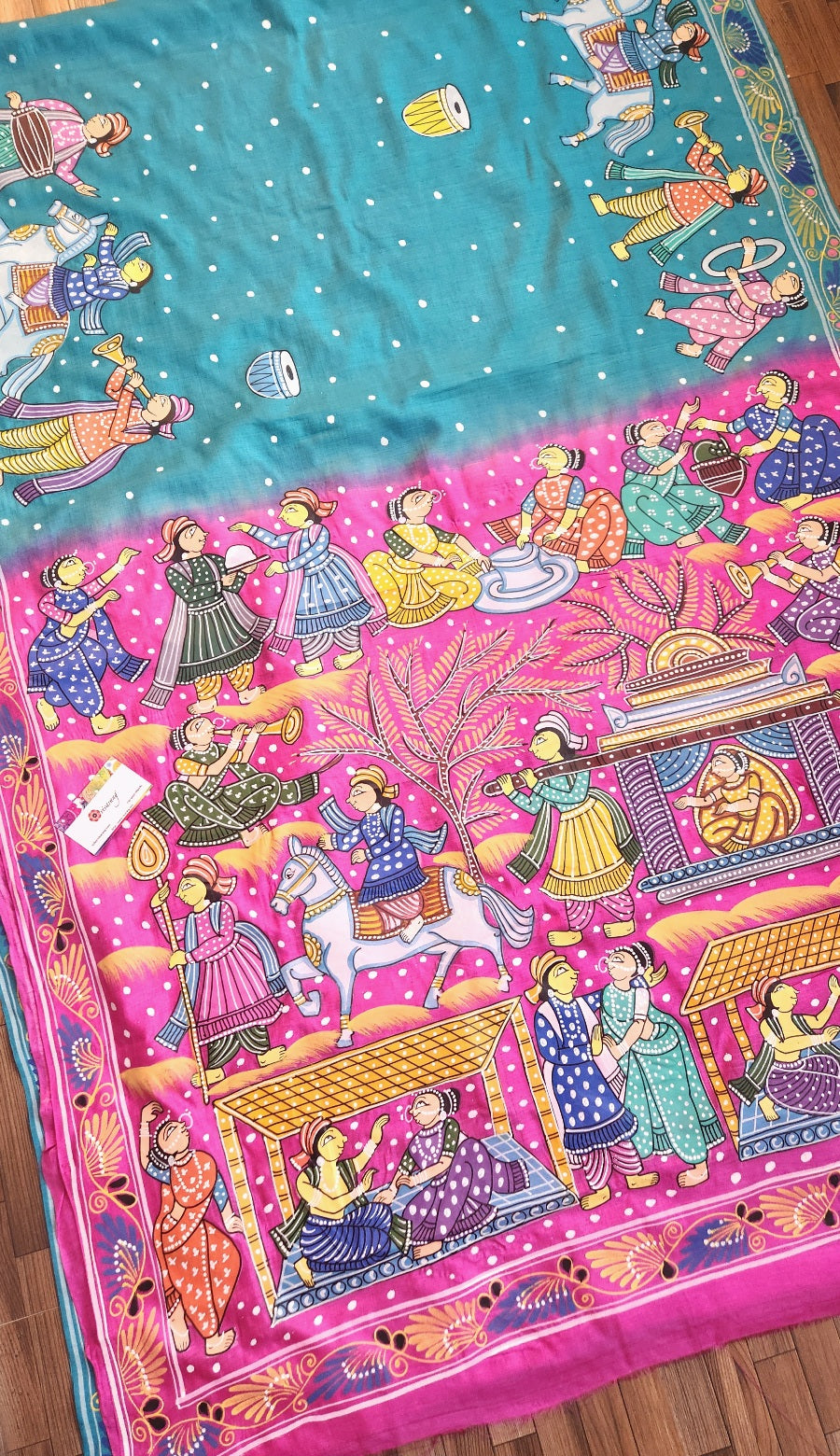 PATTACHITRA HANDPAINTED SAREE