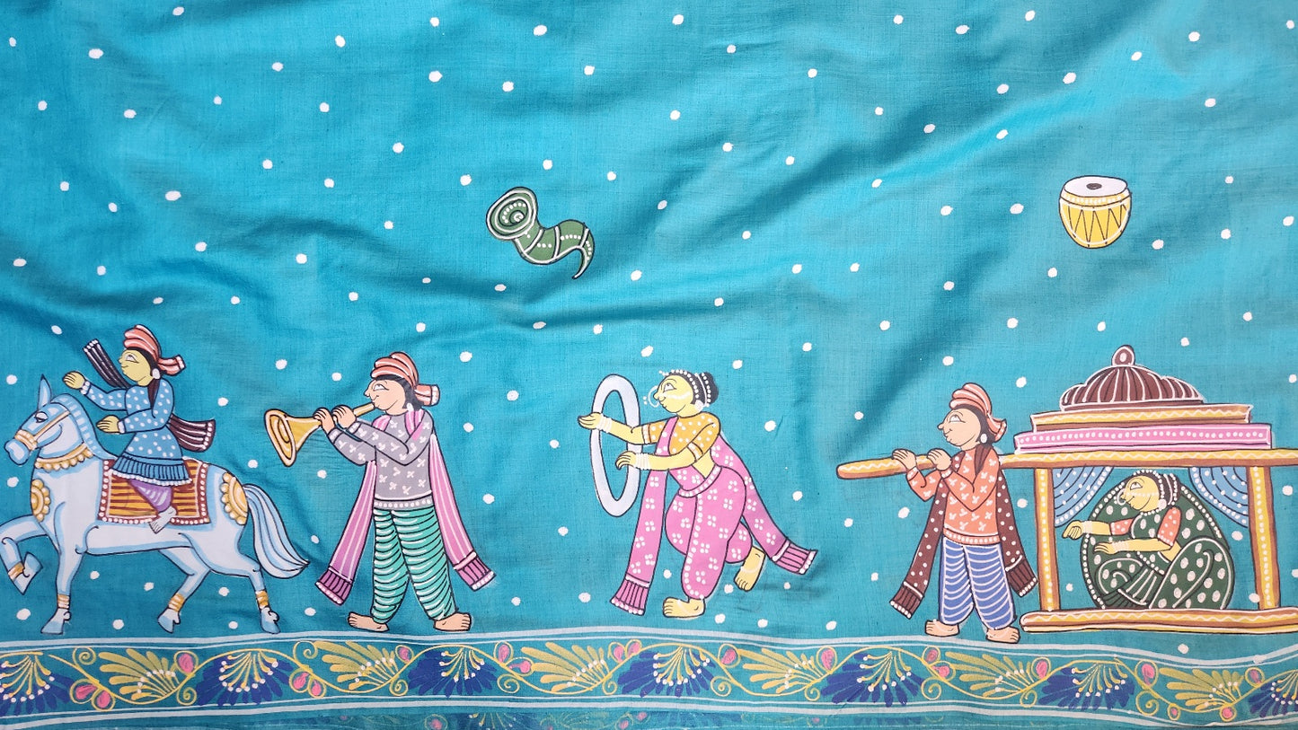 PATTACHITRA HANDPAINTED SAREE