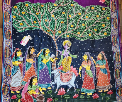 PATTACHITRA HANDPAINTED SAREE