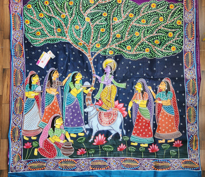 PATTACHITRA HANDPAINTED SAREE