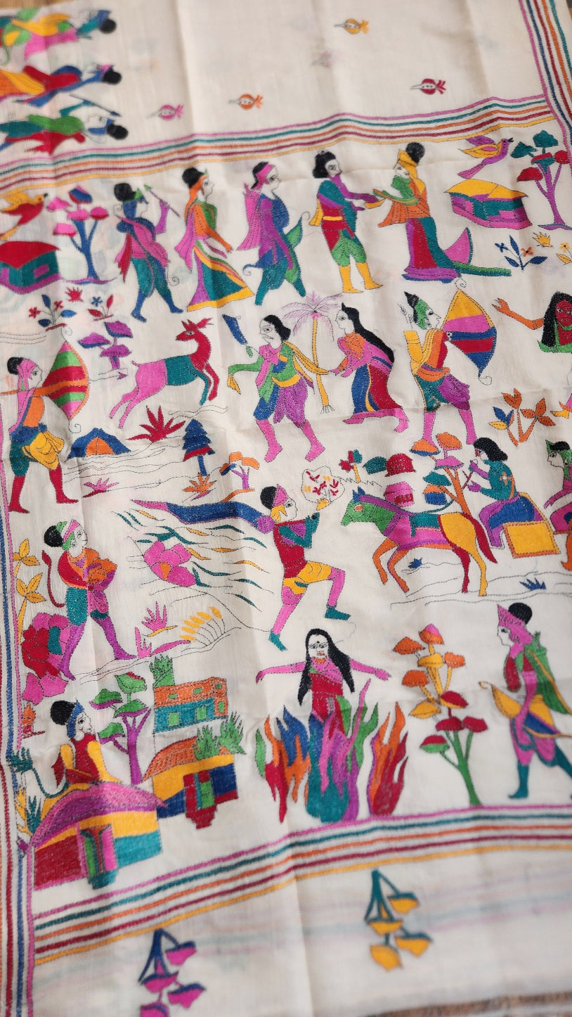 ramayana saree kantha saree Indian gifts 