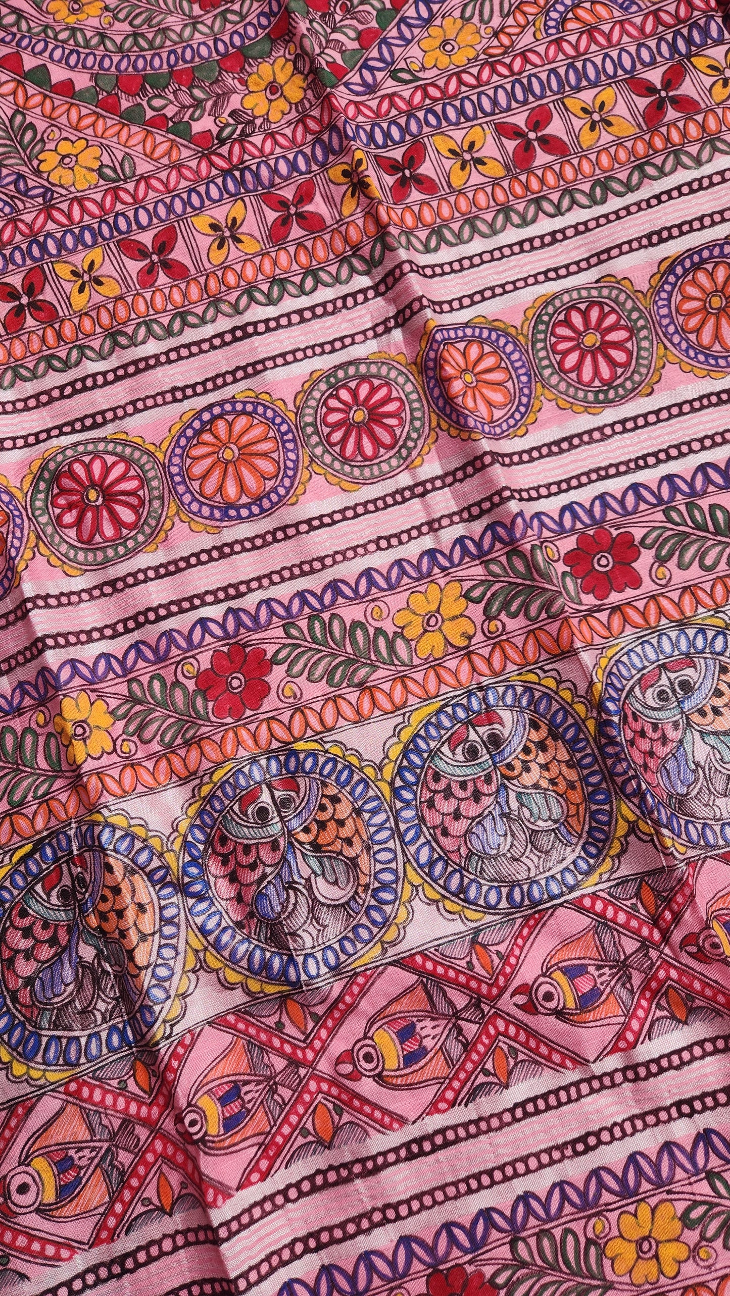 MADHUBANI LINEN SAREE