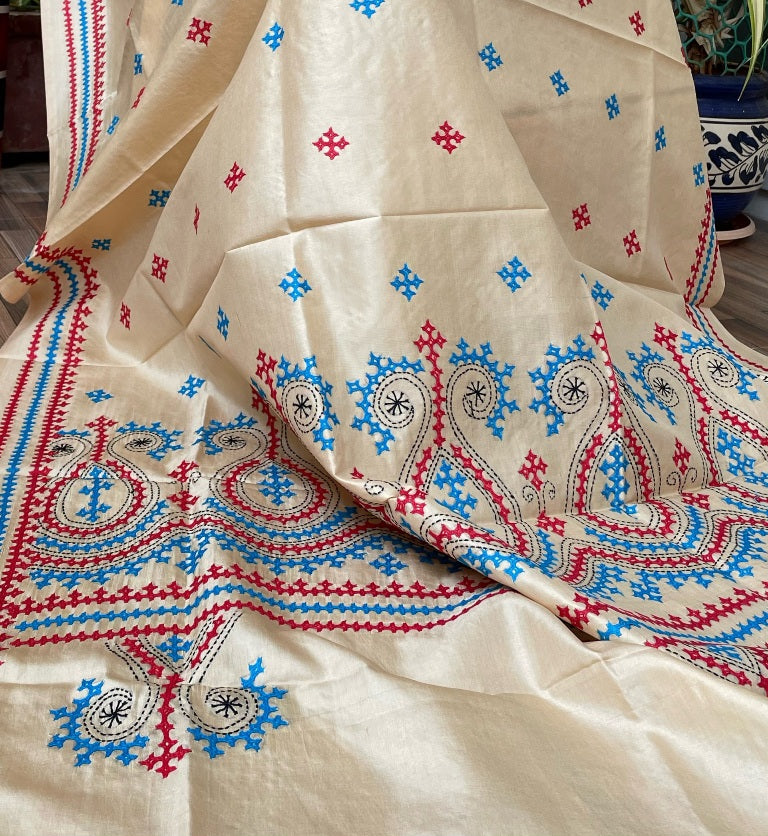 KUTCHWORK SILK DUPATTA