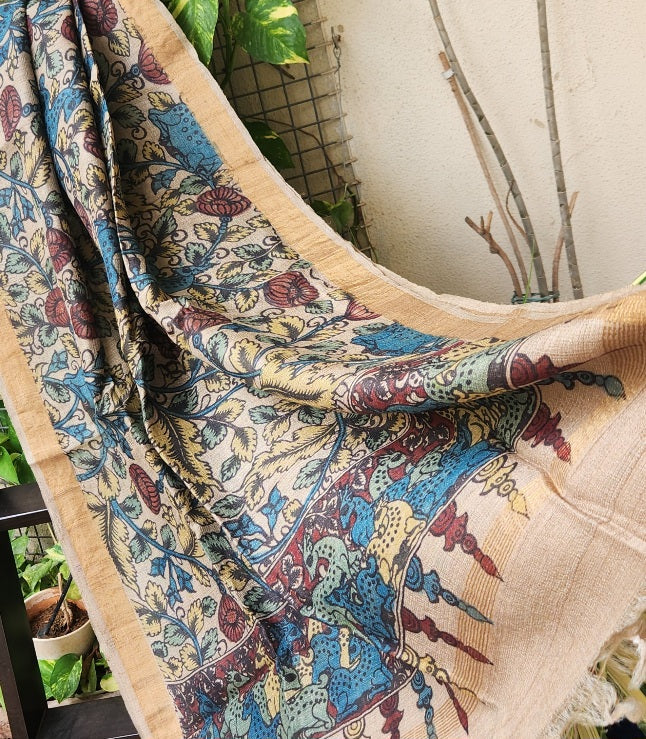 KALAMKARI SILK DUPATTA
