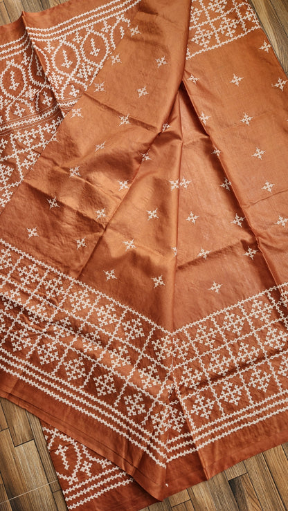 KUTCHWORK SILK SAREE