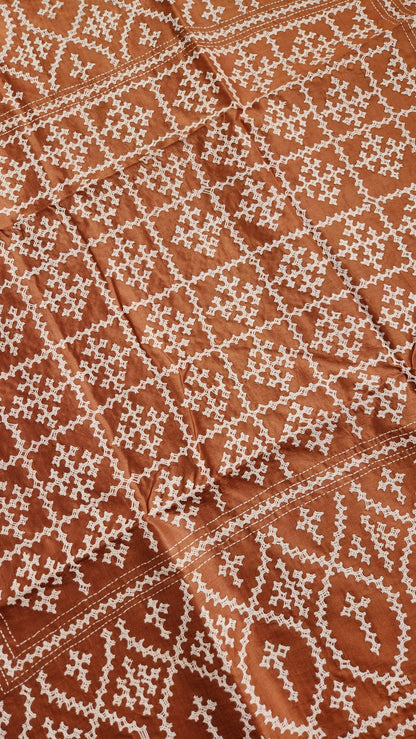 kutchwork saree silk saree 