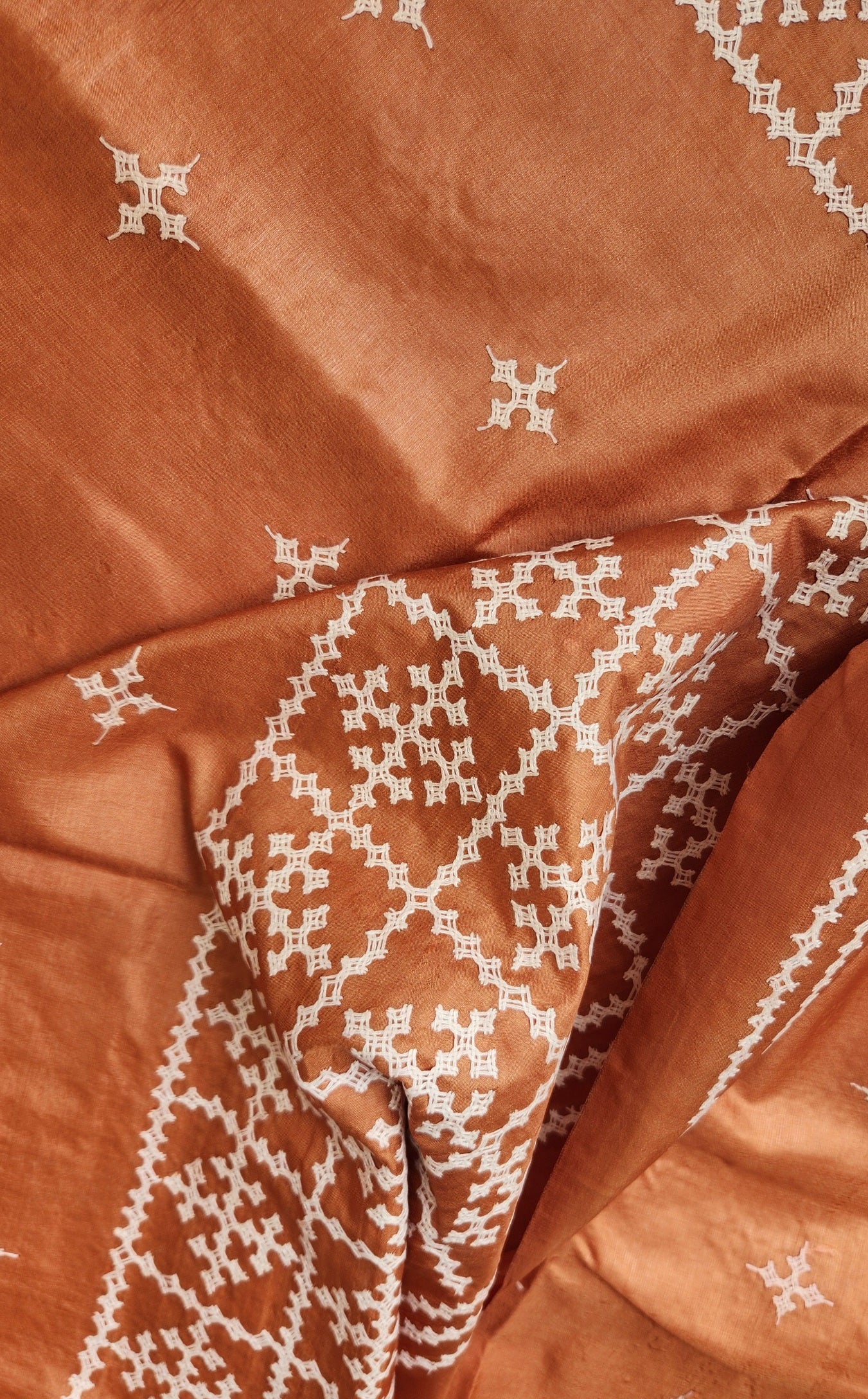 kutchwork saree silk saree 