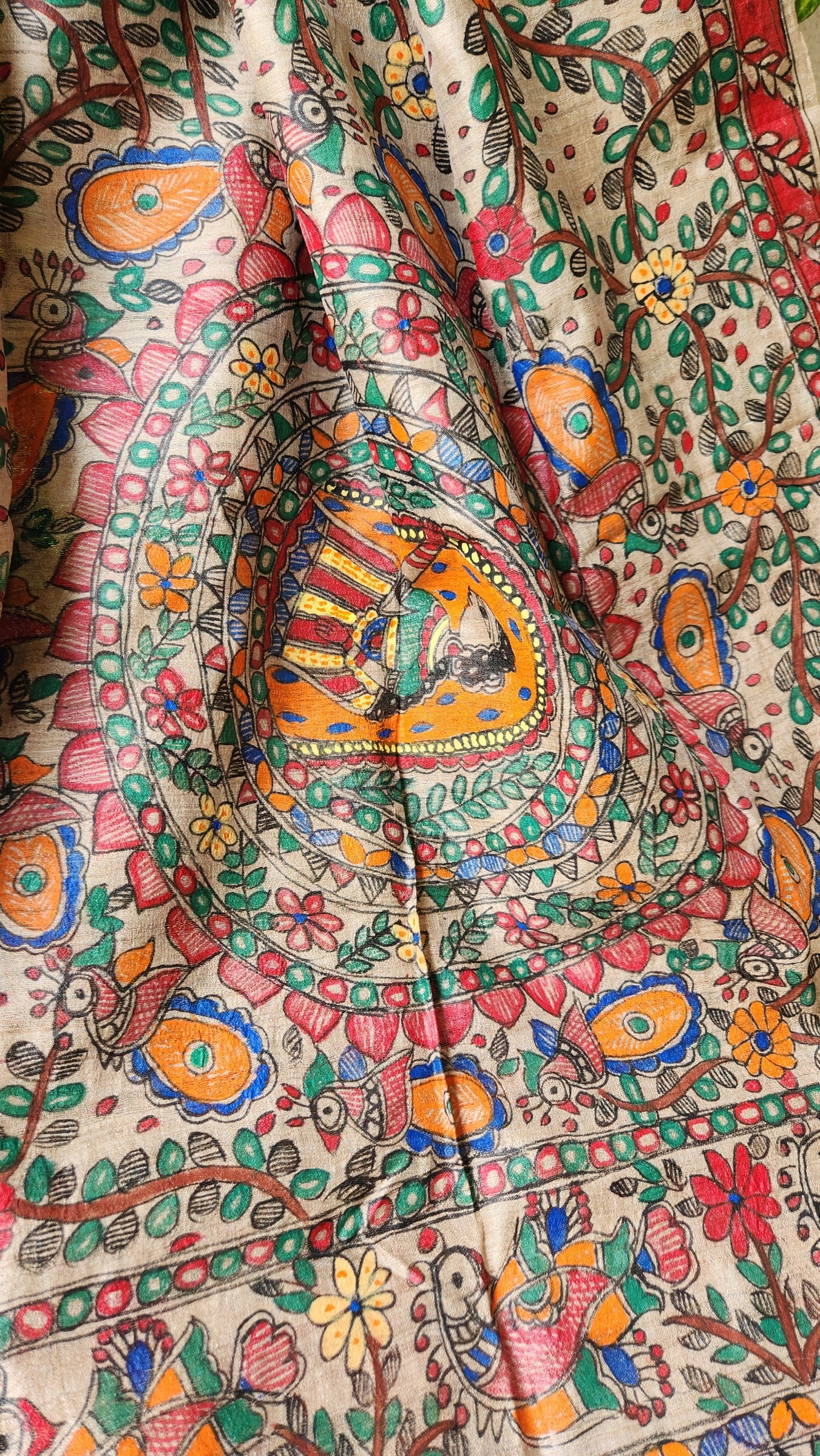 MADHUBANI SILK DUPATTA - Saawan