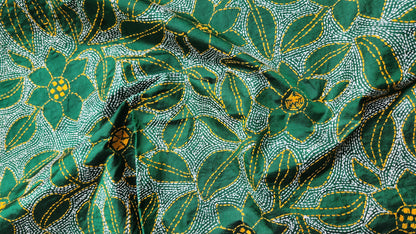 GREEN KANTHA DUPATTA